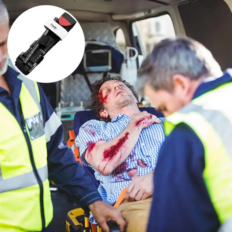 Kit di pronto soccorso laccio emostatico sopravvivenza tattico applicazione di combattimento punta rossa cintura di emergenza medica militare per esplorazione all'aperto