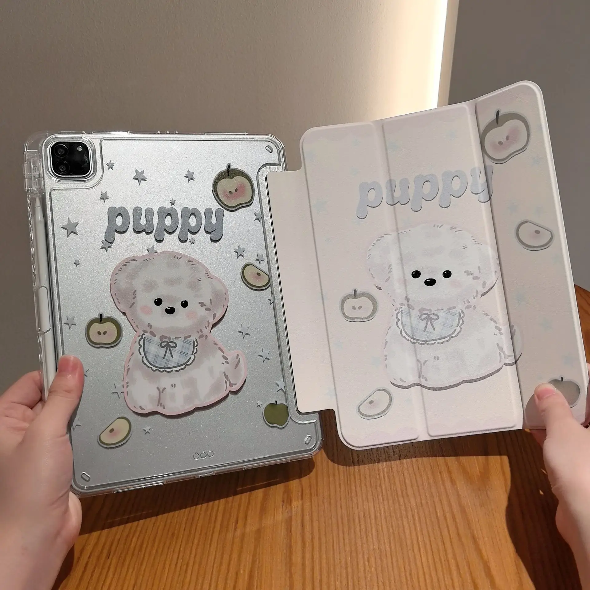 

Чехол с милым щенком для iPad 2025 11th Air7 6 Pro 11 10.2 7th 8th 9th Air 5 4 10.9 Air 3 10.5 Mini 6 7 8.3 Чехол с слотом для ручки