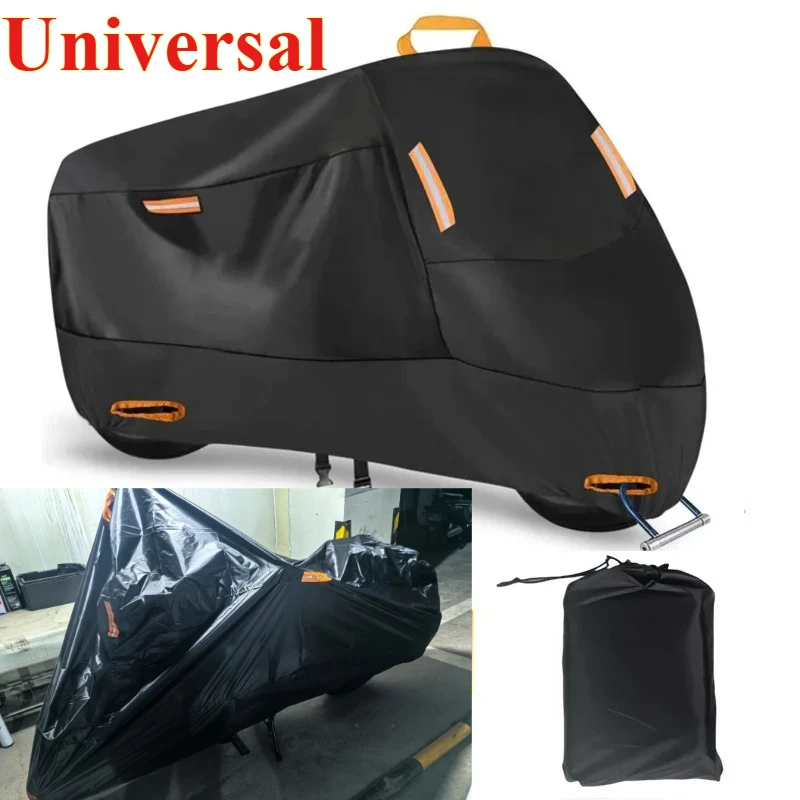 

1PCS Polyester Outdoor Motorcycle Cover Waterproof UV Resistant Scooter Cover Tarpaulin for Motorcycles Bike Shelter