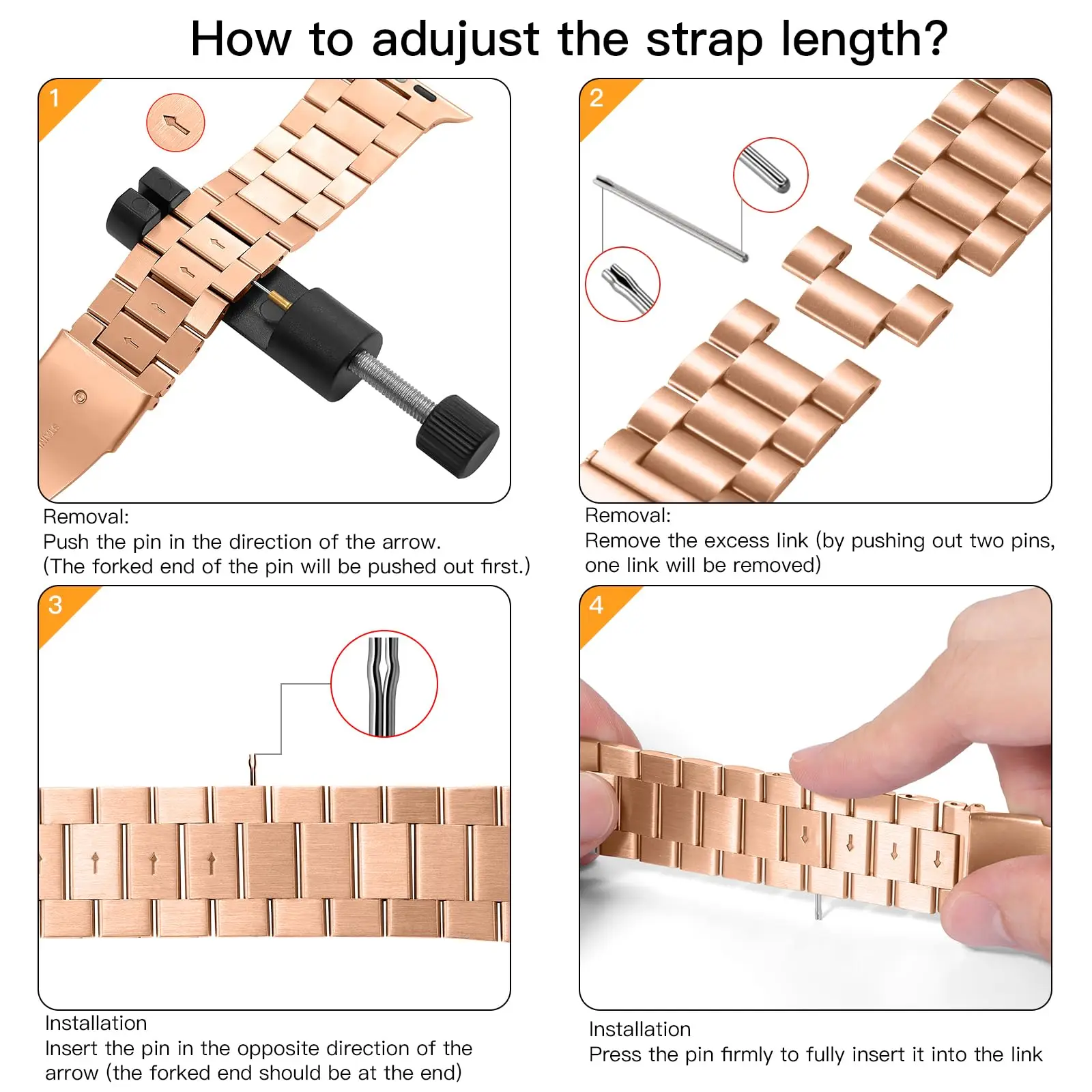 Ремешок из нержавеющей стали для Apple Watch Series 10 9 8 7 46 мм 45 SE 6 42 44 мм 41 мм 38 40 Металлический браслет для iWatch Ultra2 49 мм