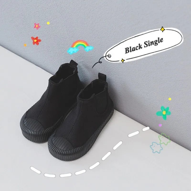 Zapatillas Fashion Casual Shoe Spring Winter New Girl Boot Soft Sole Warm Kids Shoe High Top Boy Cloth Shoe Brand Ankle Boot운동화