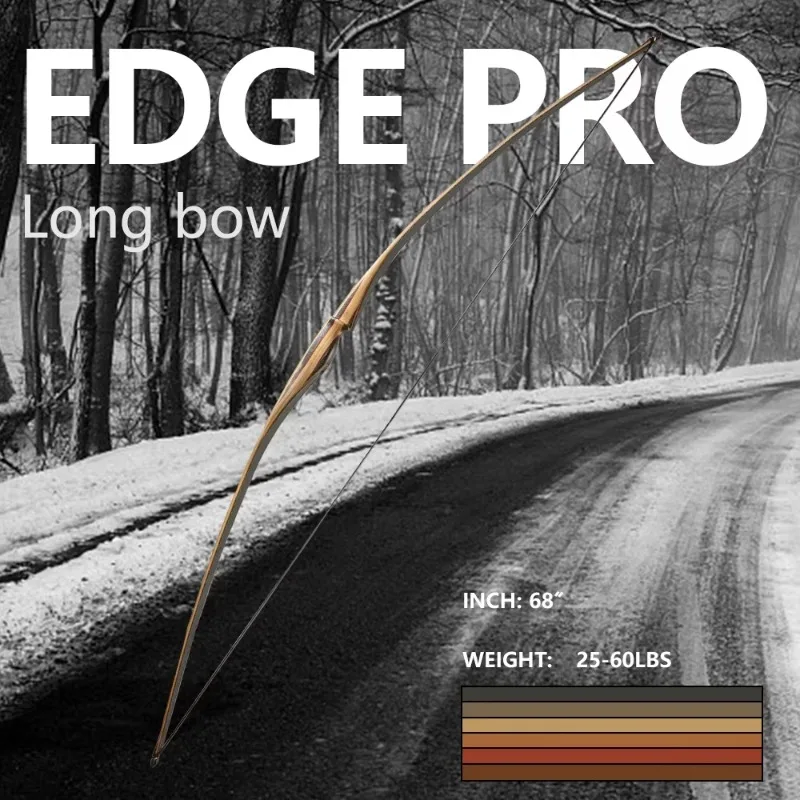 Wooden Integrated Longbow Edge-Pro Competitive Archery Training Bow