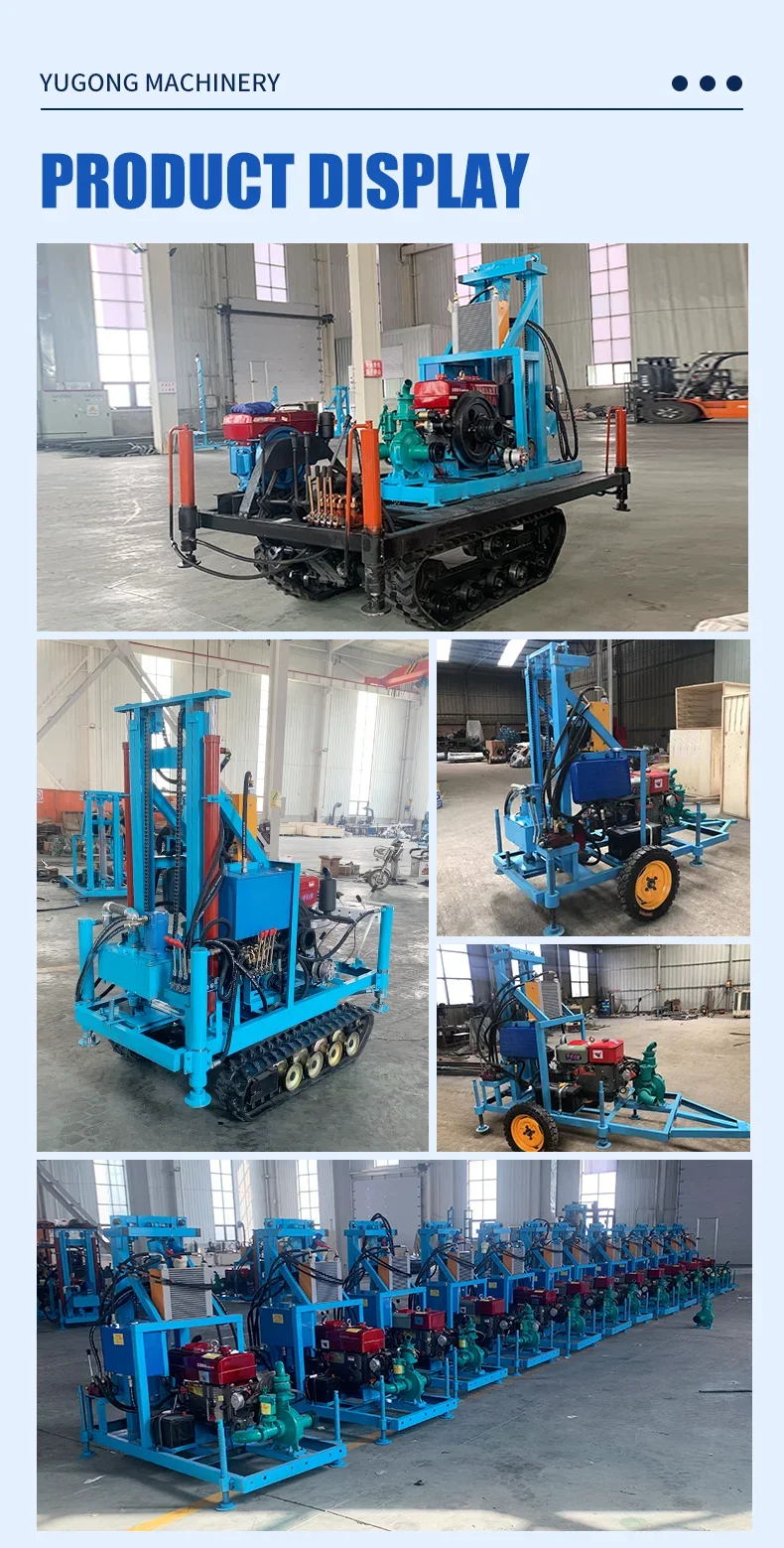 High quality 100m Mini Water Well Drill Rig Lightweight 100m Borehole Drilling Machine for Rural and Domestic Water Supply