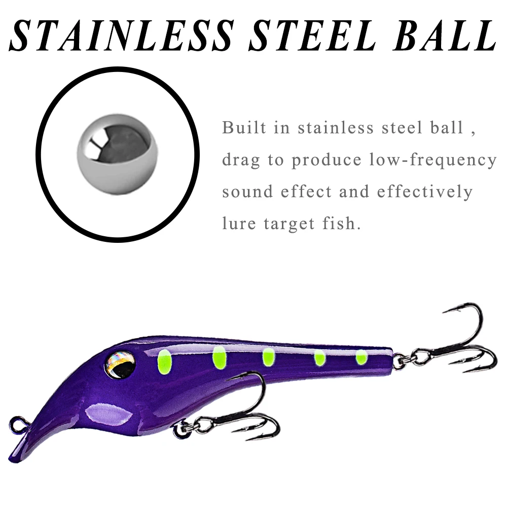 Chan's Huang 9CM Mini Sinking Jerkbait Angelköder Wobbler Schwimmender kleiner künstlicher harter Babyköder Hecht Moschus Killer Tackle – Detail 8