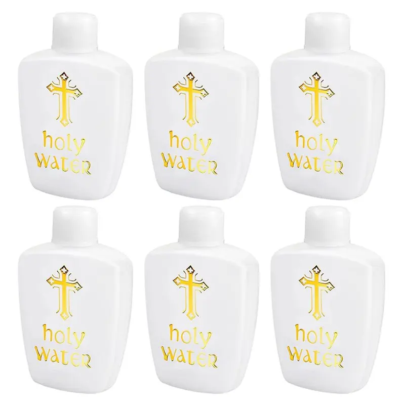 【THANKSGIVING DAY】40 Pcs Holy Water Bottles Plastic 2Oz Holy Water Container Empty Containers For Catholic Christian Halloween 6