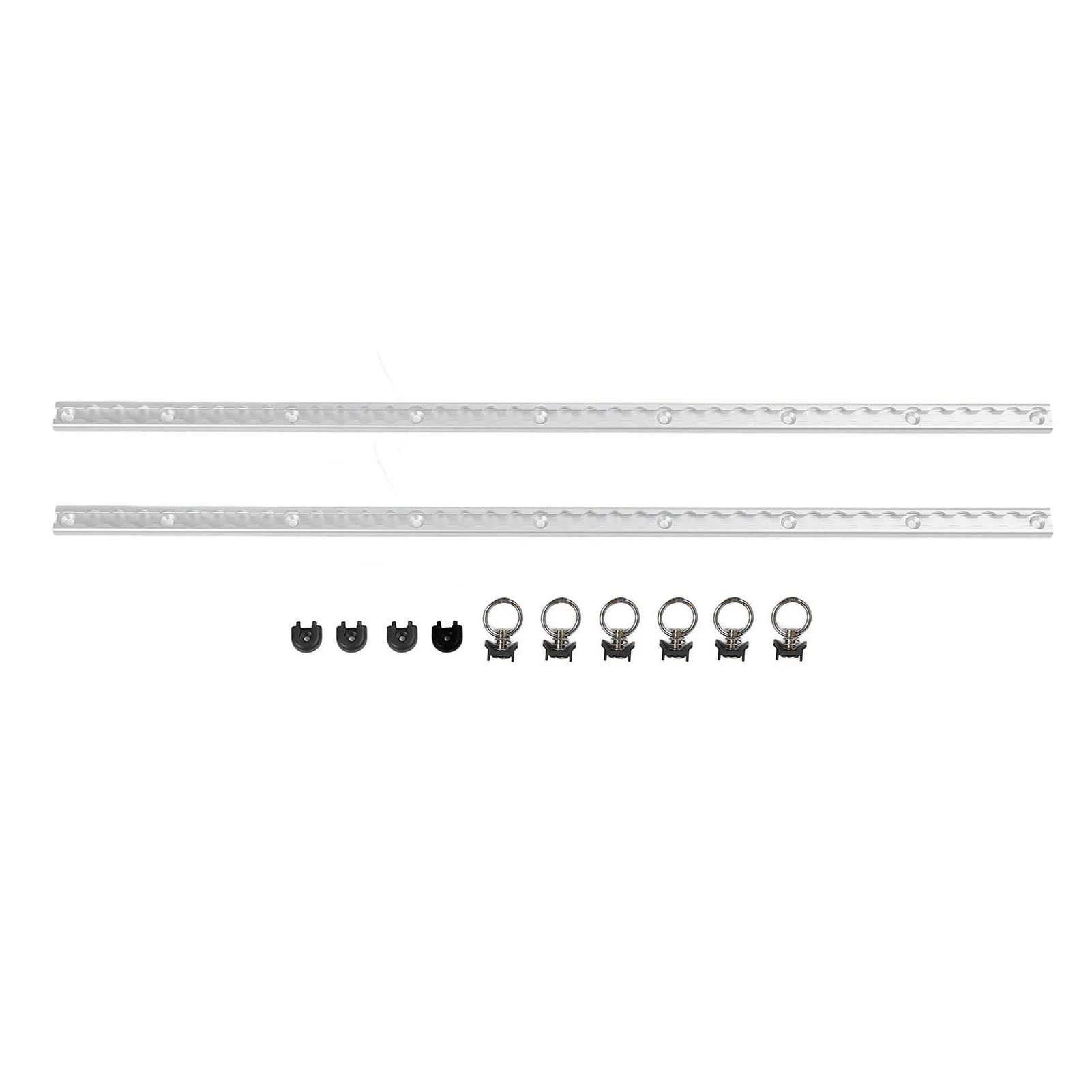 

L Track Tie Down System Kit 100cm Airline Rail Fast Installation Secure Tie Down Points for Truck Beds Trailers Cargo Securing