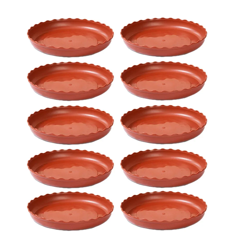 

Elegant Lace Design Trays 30*26*3.6cm Flowerpot Tray Easy To Move Elegant Design Gardening Accessory Indoor Outdoor Use