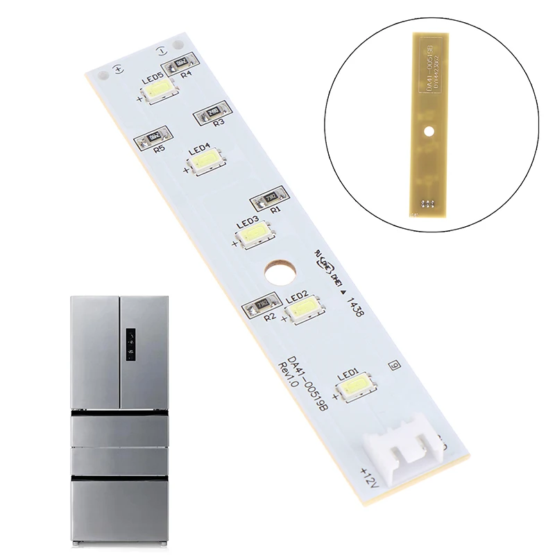 Ności dla Samsung lodówka listwa oświetleniowa DC12V DA41-00519B lodówka lampa LED zamrażarka części akcesoria DIY