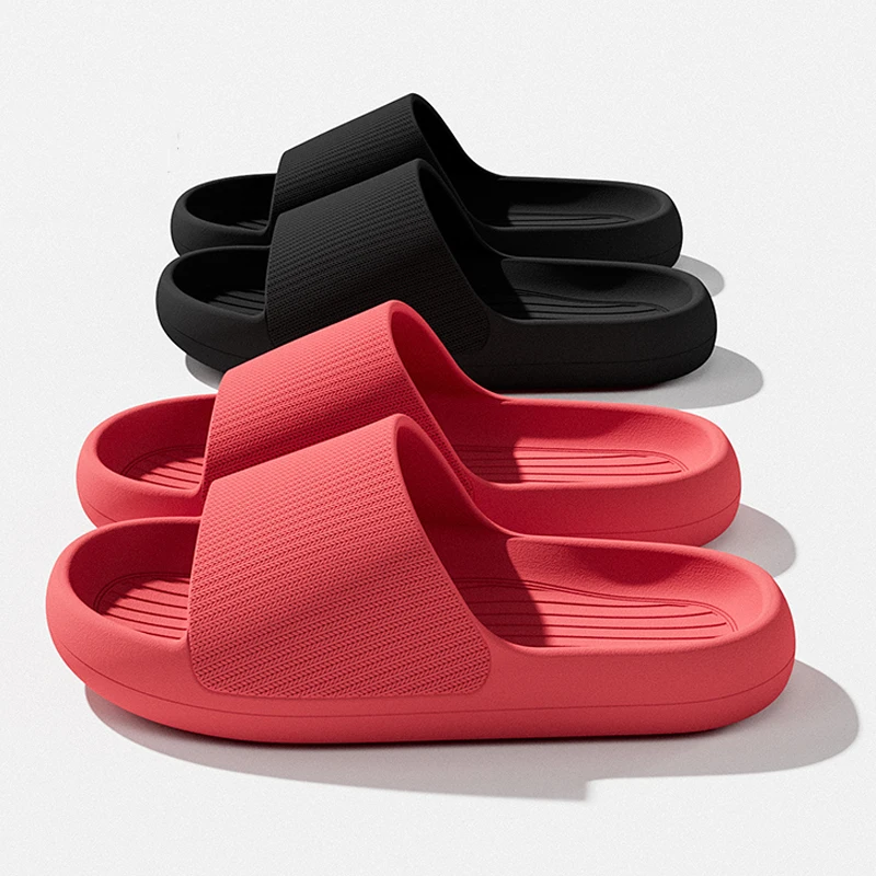 Soft Sole Summer Slippers for Women Men Couples Waterproof Non-slip Home Shoes Outdoor Beach Sandals Casual Bathroom Slippers