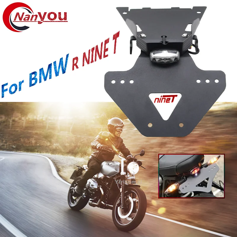 

Rear License Plate Holder Bracket For Tail Tidy Fender Eliminator For BMW R NINET R9 T Pure scrambler Racer 2014-2021 2019 2020