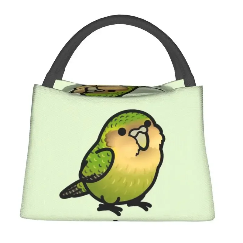 Chubby Kakapo Portable Lunch Box for Women Leakproof Parrot Bird Cooler Thermal Food Insulated Lunch Bag Travel Pinic Container