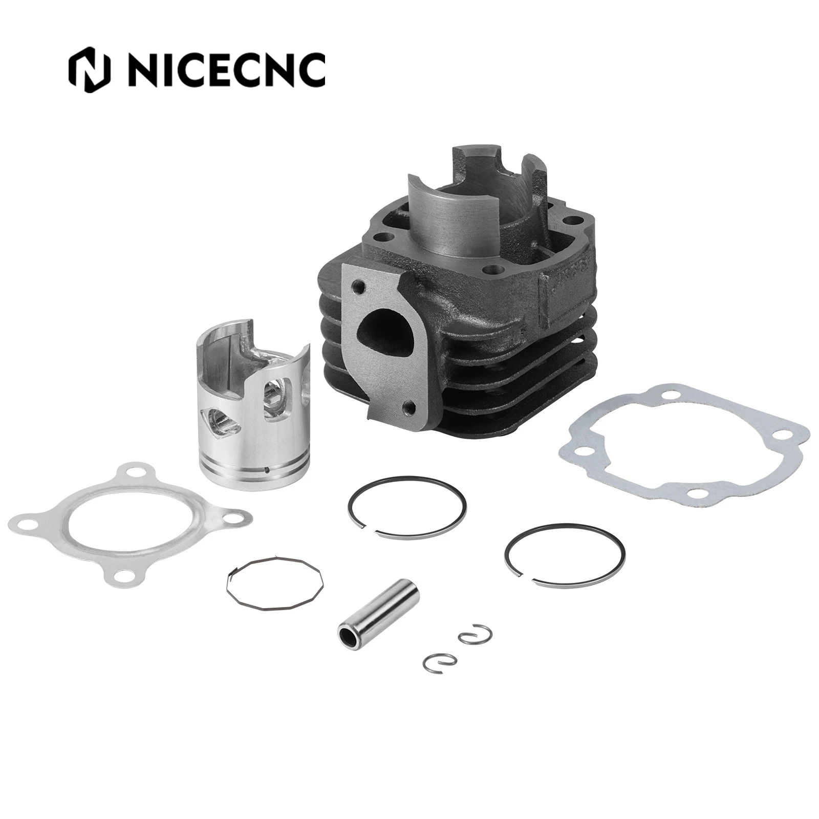 

NICECNC Motorcycle Cylinder Kit 50cc 10mm 2 Stroke for Yamaha Minarelli Chinese 1E40QMB 1PE40QMB Scooter ATV