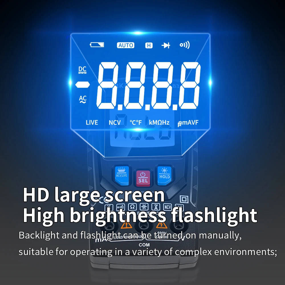 Snakol Smart Multimeter Professional Digital Multimeters AC/DC Voltage Current Tester Continuity Ohm NCV Ammeter Detector Tools