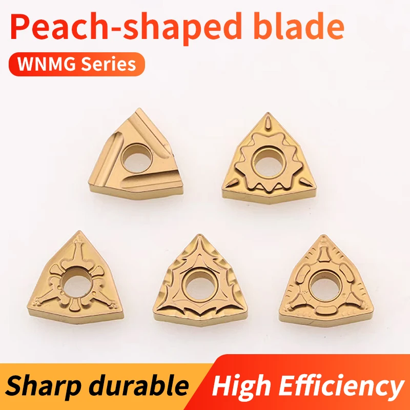

VOKET steel processing peach shaped blade WNMG080404-TM LF9018 CQ/HQ and other groove types