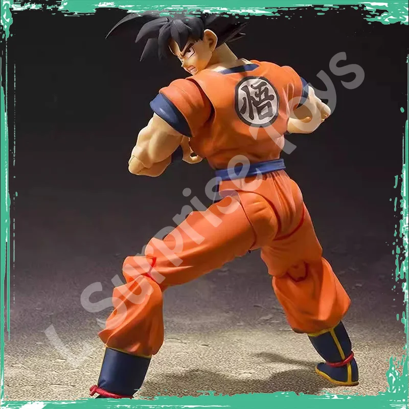 In Voorraad Originele Bandai Dragon Ball Z SHF Son Goku 2.0 S.H.Figuarts Een Saiyan Verhoogd Op Aarde Anime Action Figure Model Speelgoed