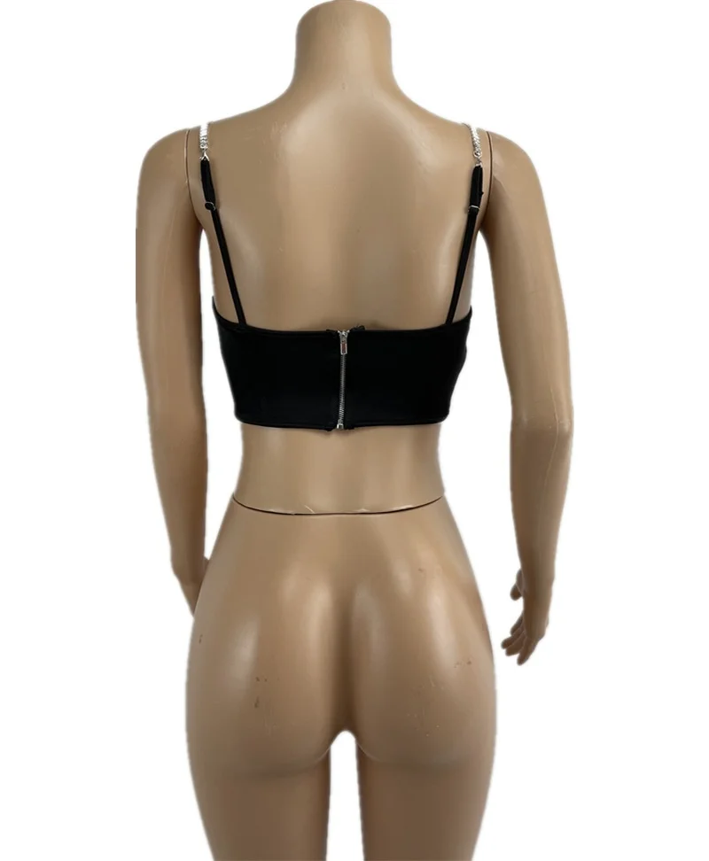 

Crop Top Tank Woman Gym Womens Basic Lace Plain Simple Mini Black White Loose Outfit Strap Light Design Pattern Body Short Form