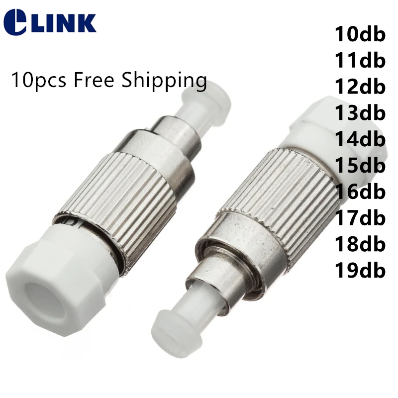 

10 шт., оптический аттенюатор для FC UPC fiber FM, 10 дБ, 12 дБ, 15 дБ, 17 дБ, 13 дБ