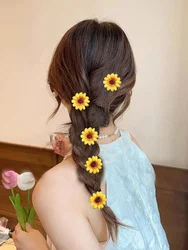 6pcs/set Romantic Sweet Sunflower Hair Clips Hairpin Hair Accessories Art photography