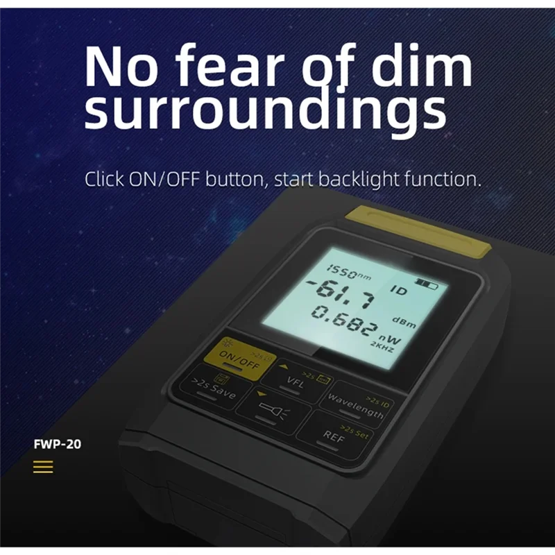 A29F-Mini 4 In 1 Fiber Optic Light Meter Optical Power Meter Visual Fault Locator OPM Tester VFL