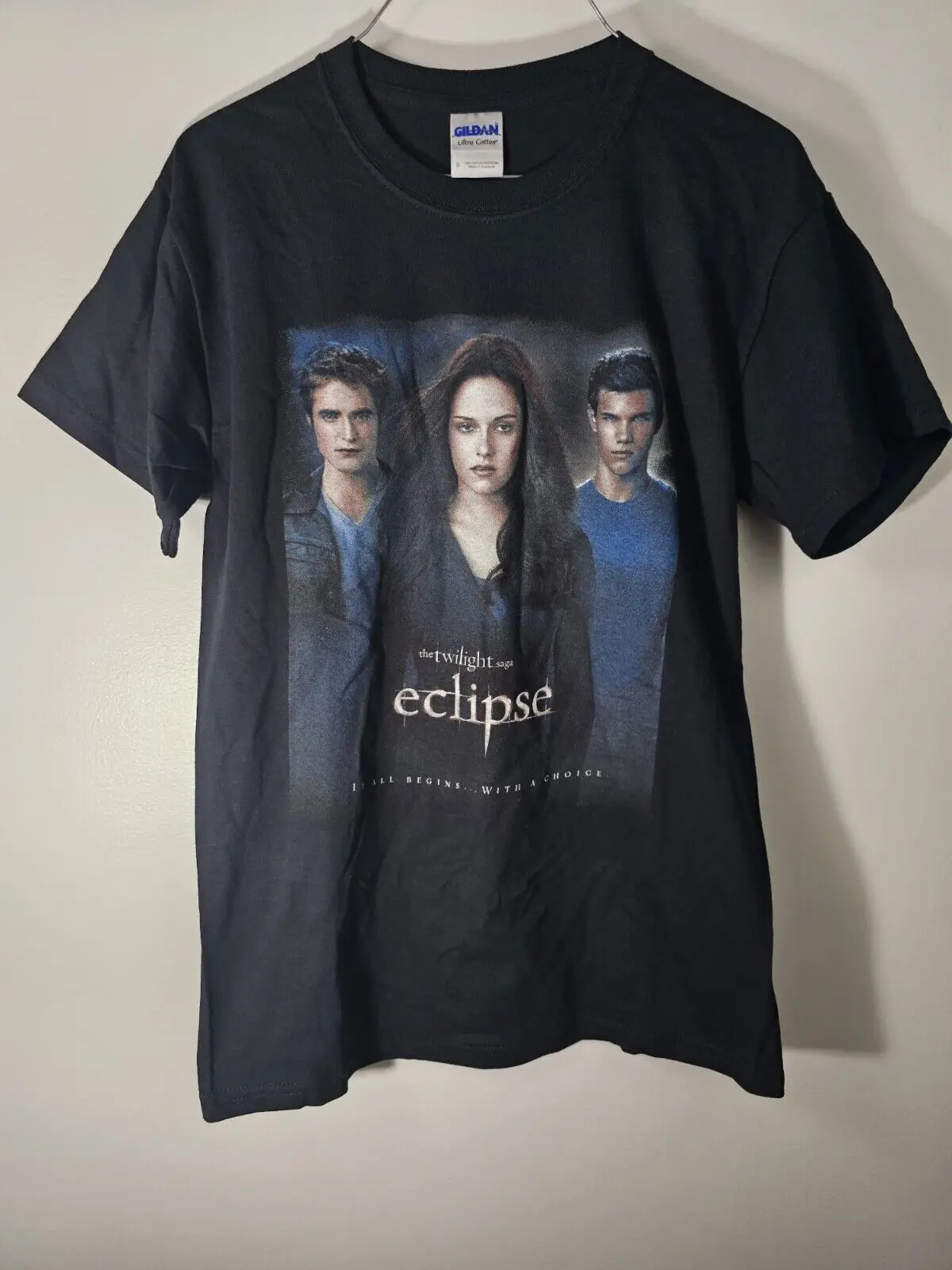 2010 Twilight Saga Eclipse EDWARD JACOB BELLA Movie Promo T-shirt Sz S