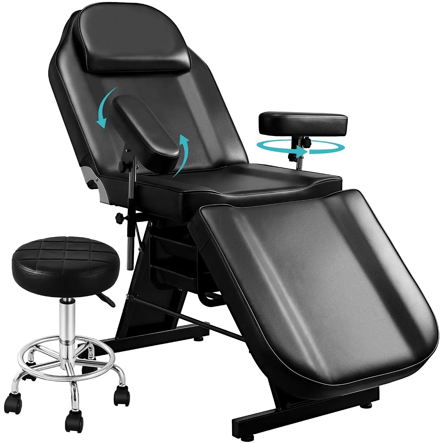 360° Armrest Tattoo Facial Chair & Bed for Client Esthetician, Customized
