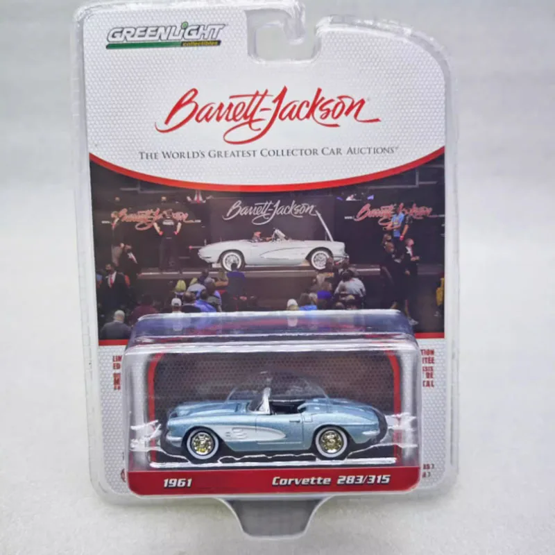 

Greenlight масштаб 1:64, 1961, Corvette's 283/315, имитация сплава, модель автомобиля, статическая коллекция, украшенная праздничная игрушка, сувенирный подарок