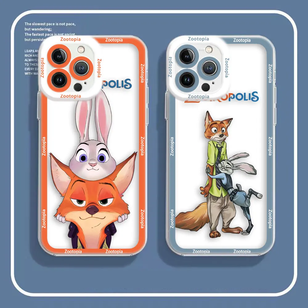 Cover Angel Eyes Clear Phone Case For Xiaomi Redmi Note 13 12 12S 11 11T 11S 10 9 10S 9S Pro Max Plus Case Judy And Nick The Fox