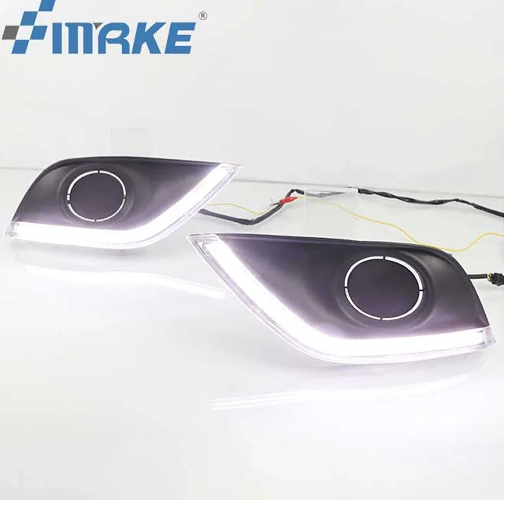 Car DRL drl daytime running light driving light with turn signal for Nissan Almera Latio sunny versa 2014 2015 2016 2017 2018