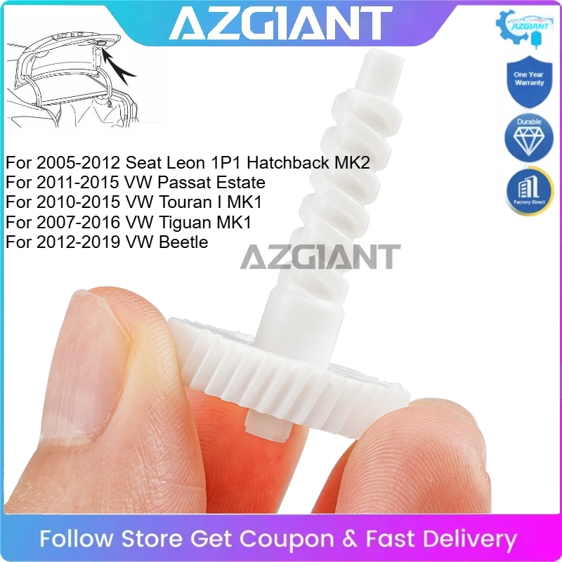 

AZGIANT for VW Passat Estate Touran Tiguan Beetle Seat Leon Trunk Lock Actuator Repair Inner Gear Set Easy to Replace Brand New