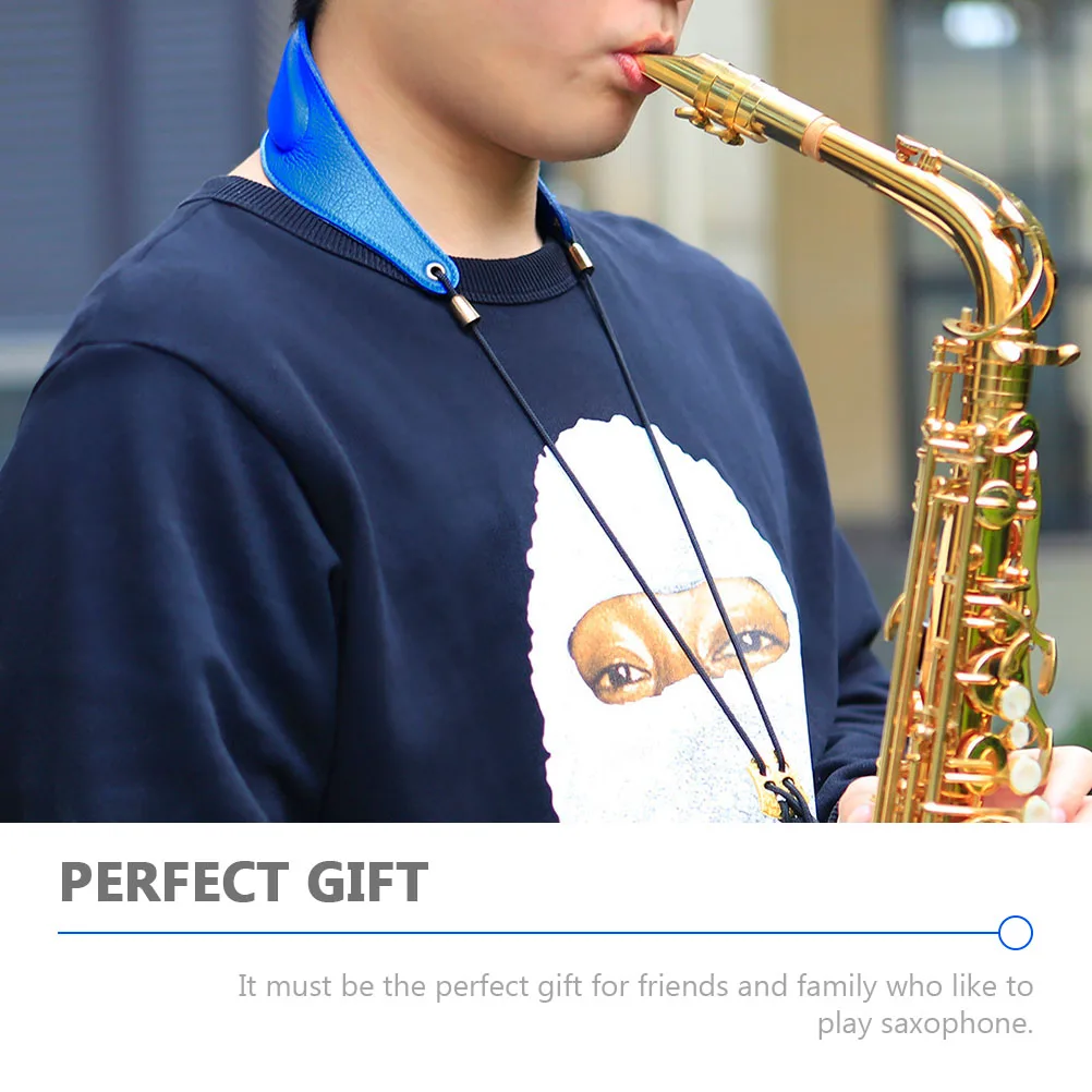 

1pc Saxophone Neck Strap Universal Durable Comfortable Cotton Hanging Padded Harness Student Accessory Simple Belt For Family