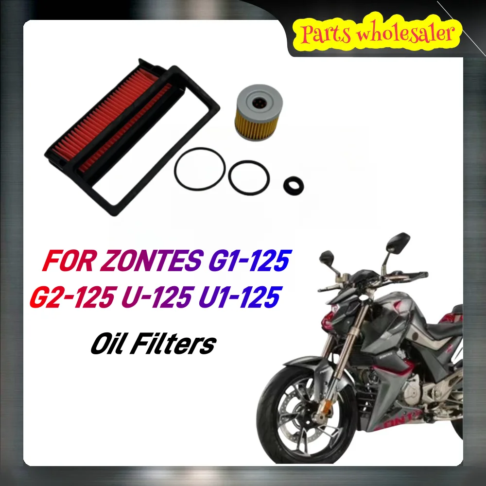 Motorcycle Air Filter Element Engine Oil Filters Filtration for Zontes G1-125 G2-125 U-125 U-150 U1-150 U-155 U1-155 125