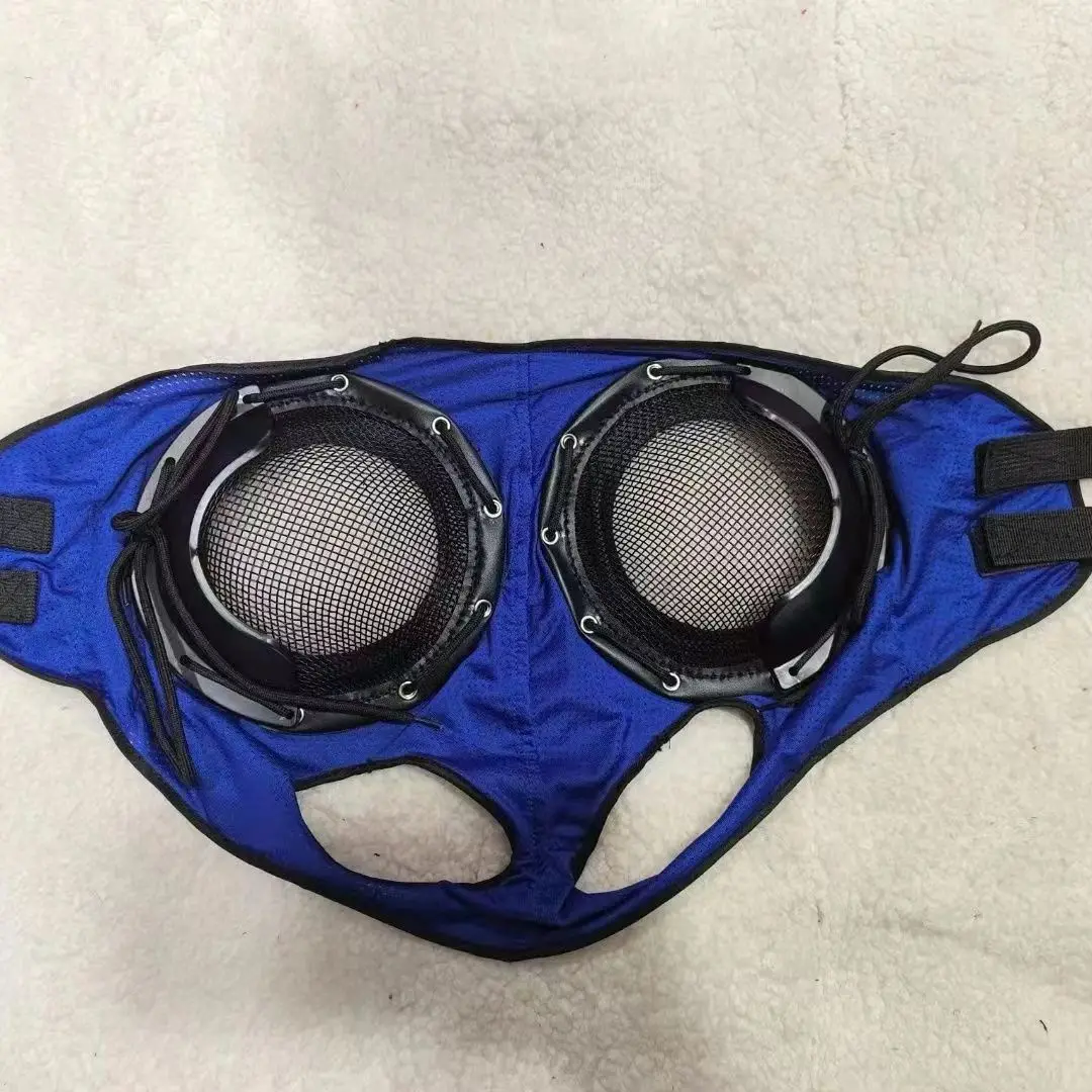 Maschera per gli occhi da corsa per cavalli, maschera per gli occhi antivento, maschera per gli occhi da corsa veloce con maschera per gli occhi in rete per prevenire il tracomoma