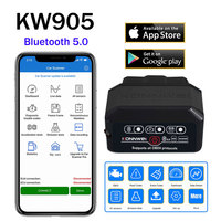 KONNWEI KW905 OBD2 Scanner ELM327 V1.5 Bluetooth 5.0 For Android/iOS ELM 327 OBDII Code Readers ELM-327 OBD Car Diagnostic Tools