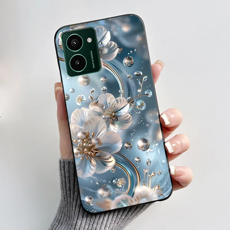 For Nokia HMD Pulse Pro Pulse+ Plus Case Luxury Fashion Butterfly Flower Painted Phone Casing Black Soft TPU Silicone Back Cover