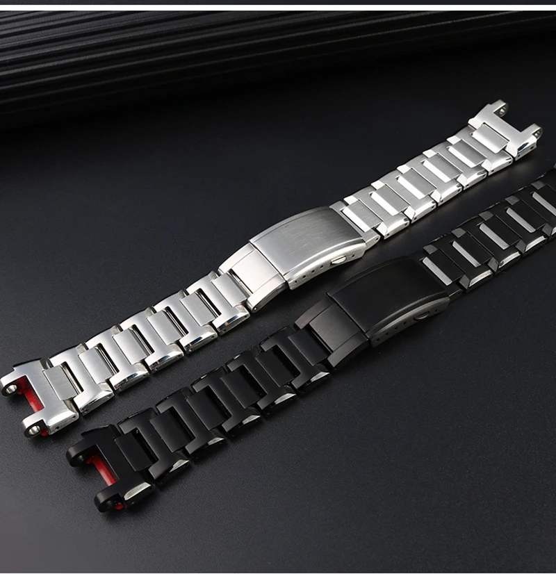 For CASIO G-SHOCK MTG-B1000 B2000 Watchband MTG-G1000 316L Stainless Steel Wristwatch Strap Metal Bracelet Men Watch Accessories