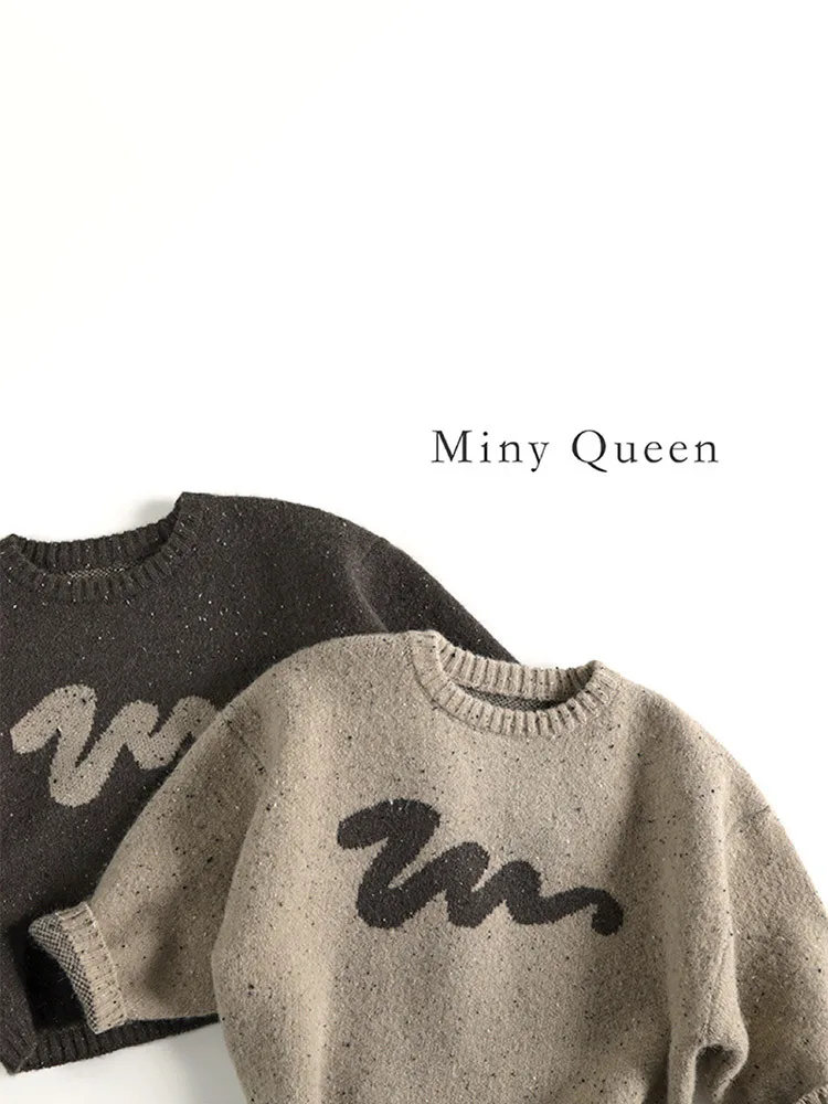 Winter New Children Casual Sweater Fashion Kids Girls Colorful Point Alpaca Wool Sweater Baby Boys Knitted Pullover Tops