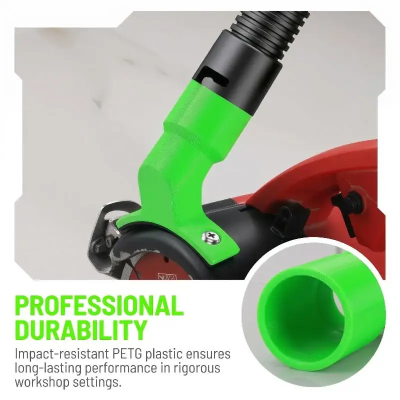 Universal Dust Extractor Adapter for Angle Grinder Double Port Design Quick Assembly for Concrete Renovation and Repair Work