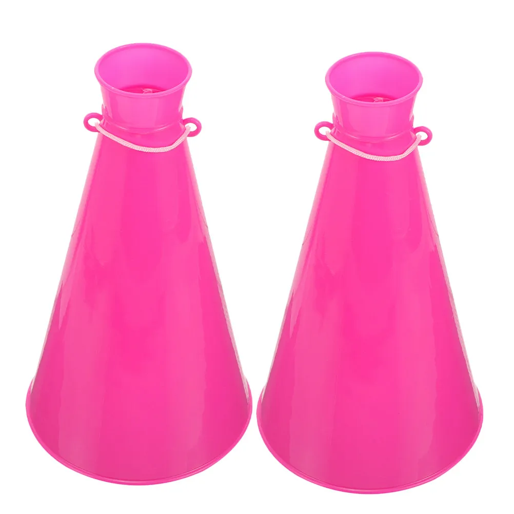 

1Pair Heavy-Duty Cheer Megaphone Lightweight Plastic Voice Amplifier for Football Games Cheerleading Cheering