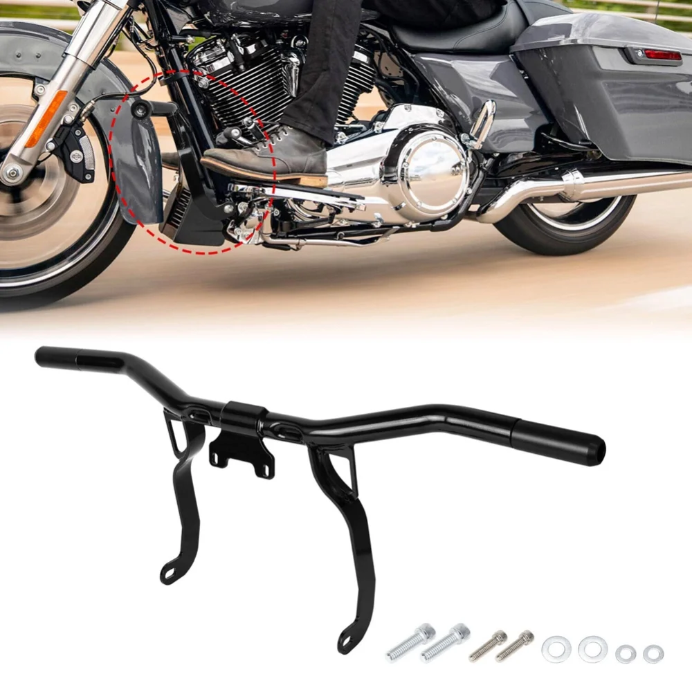 

Motorcycle Engine Guard Front Crash Bar for Harley Touring Street Glide Road Glide Road King Electra Glide Ultra 2014-2024 FLHT