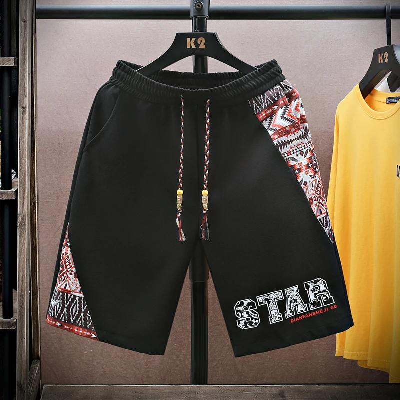 

Casual Spor Men's orts Summer New Trend Loose Beachwear Five-Quarter Length Breathable Comfortable Faionable Urban Sle