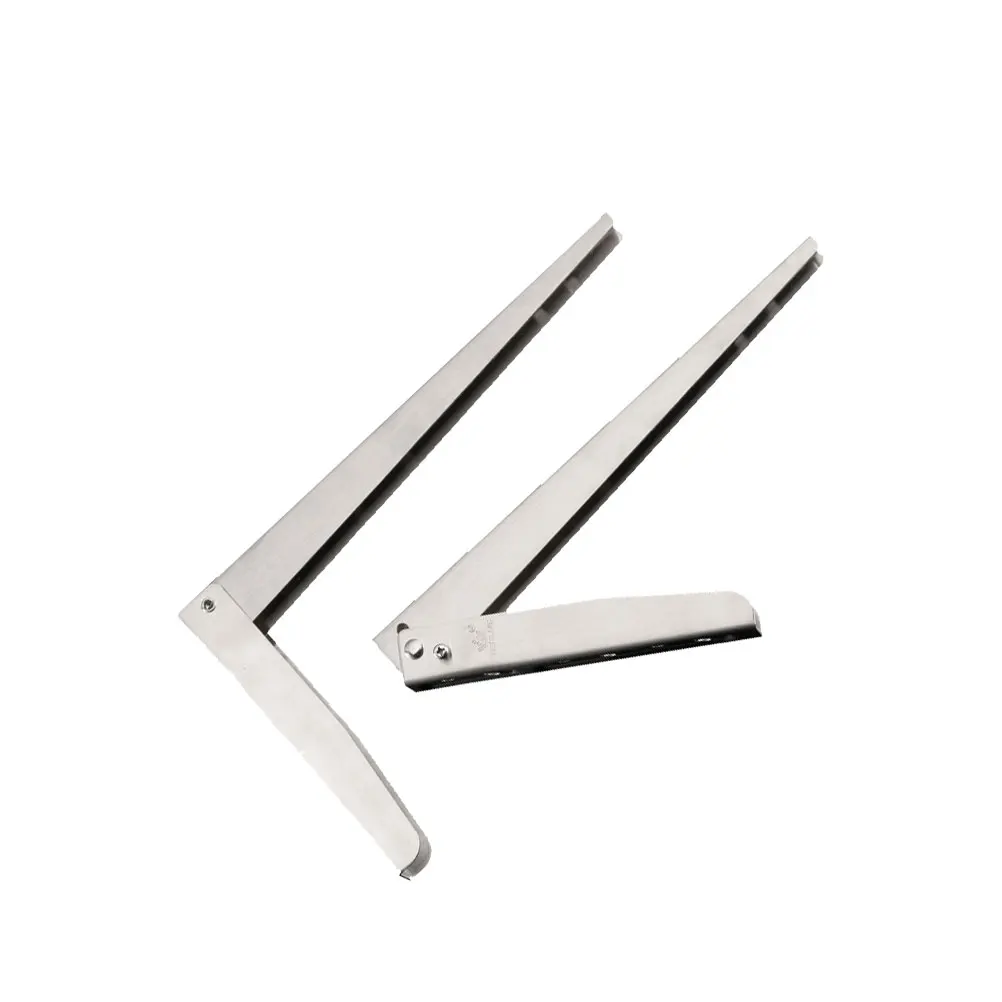 Folding Support Bracket Wall Mounted Shelf Brackets Steel L-bracket Heavy Duty Foldable Home Store Display Durable Easy Install