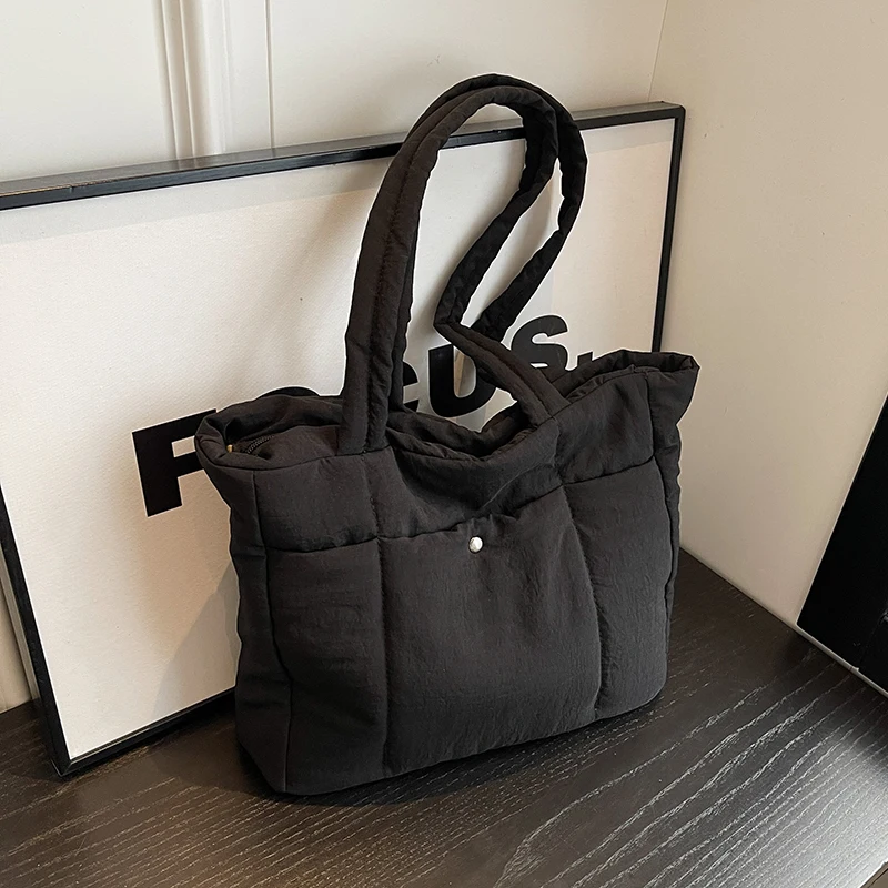 Grand Sac Latéral Simple et Souple pour Femme, Tendance Hiver 2023, Design de Mode, Sacs à Main, Fourre-Tout