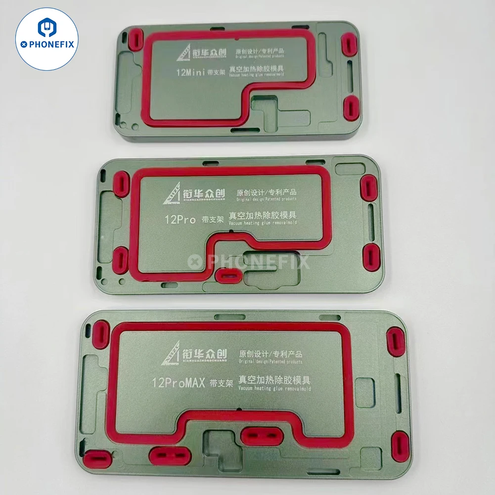 Molde De Degumming De Aquecimento A Vácuo para iPhone 12 a 15 Pro Max, Display LCD, Remoção De Cola, Cola OCA, Removendo O Molde