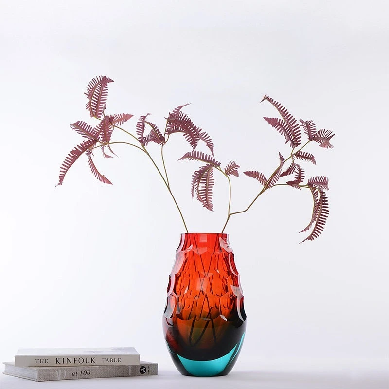 

Modern simple and high-end glazed vase, porch TV cabinet gift flower device