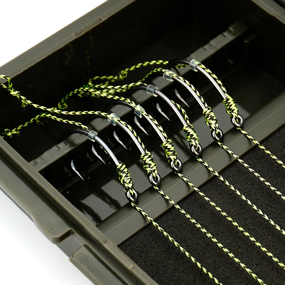 Hirisi Carp Fishing Tackle Box Stiff Hair Rig Board with Pins Carp Fishing Rig Box Wallet Rig Storage Box Fishing Accessories image 5
