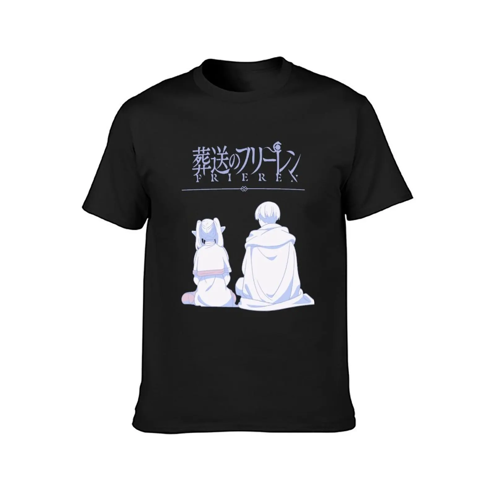 Frieren at the Funeral T-Shirt plain tops customs design your own oversized t shirt men