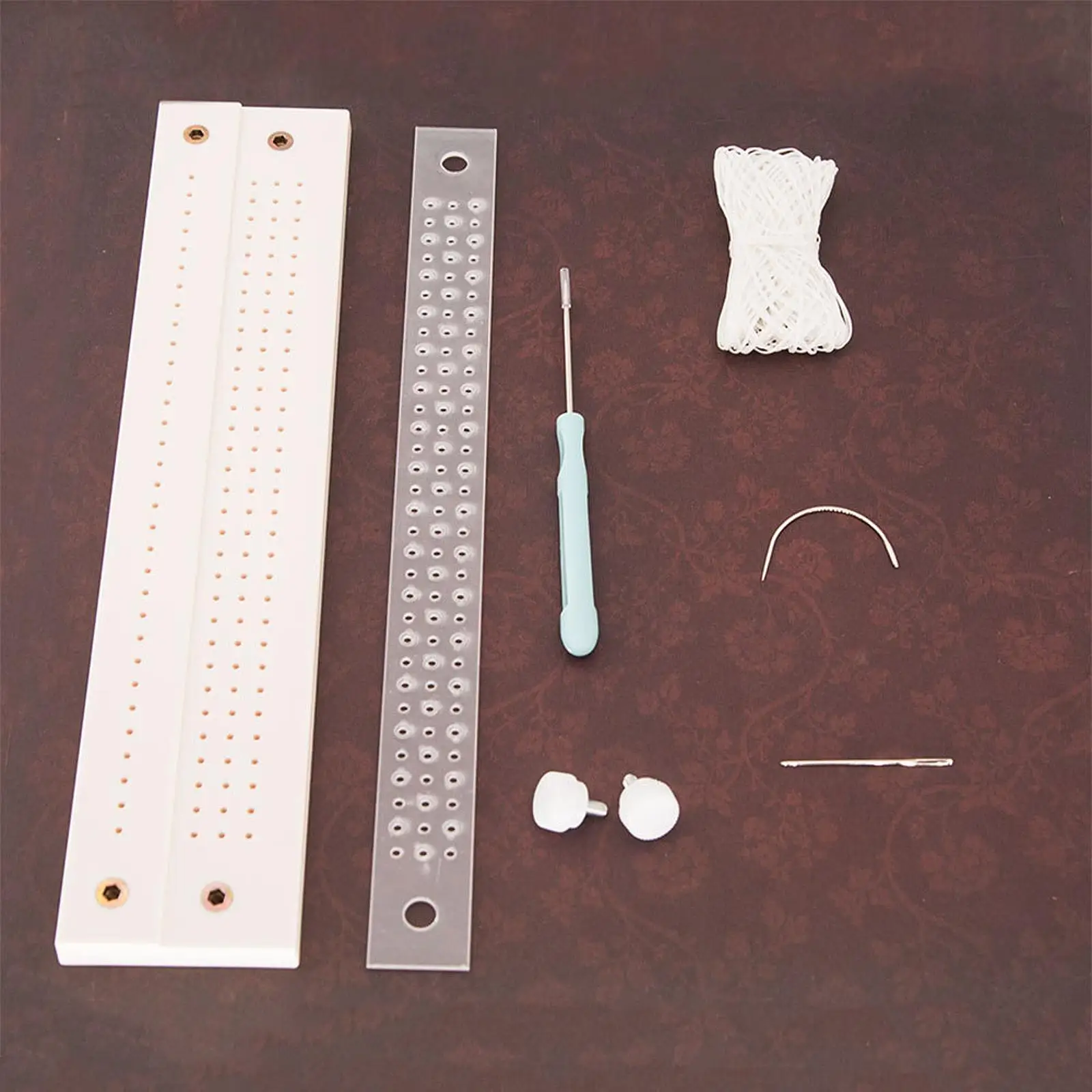 

Book Binding Kit 15 M Waxed Thread Hand Bookbinding Tool Book Binding Starter Tool for DIY School Documents Handbook Cardboard