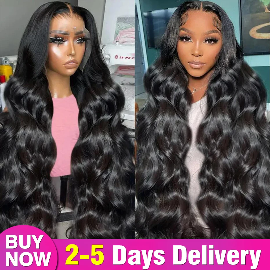 13X6 Transparent Body Wave Lace Front Human Hair Wigs for Women 30 40 Inch Brazilian 13X4 Human Hair Lace Frontal Wig PrePlucked