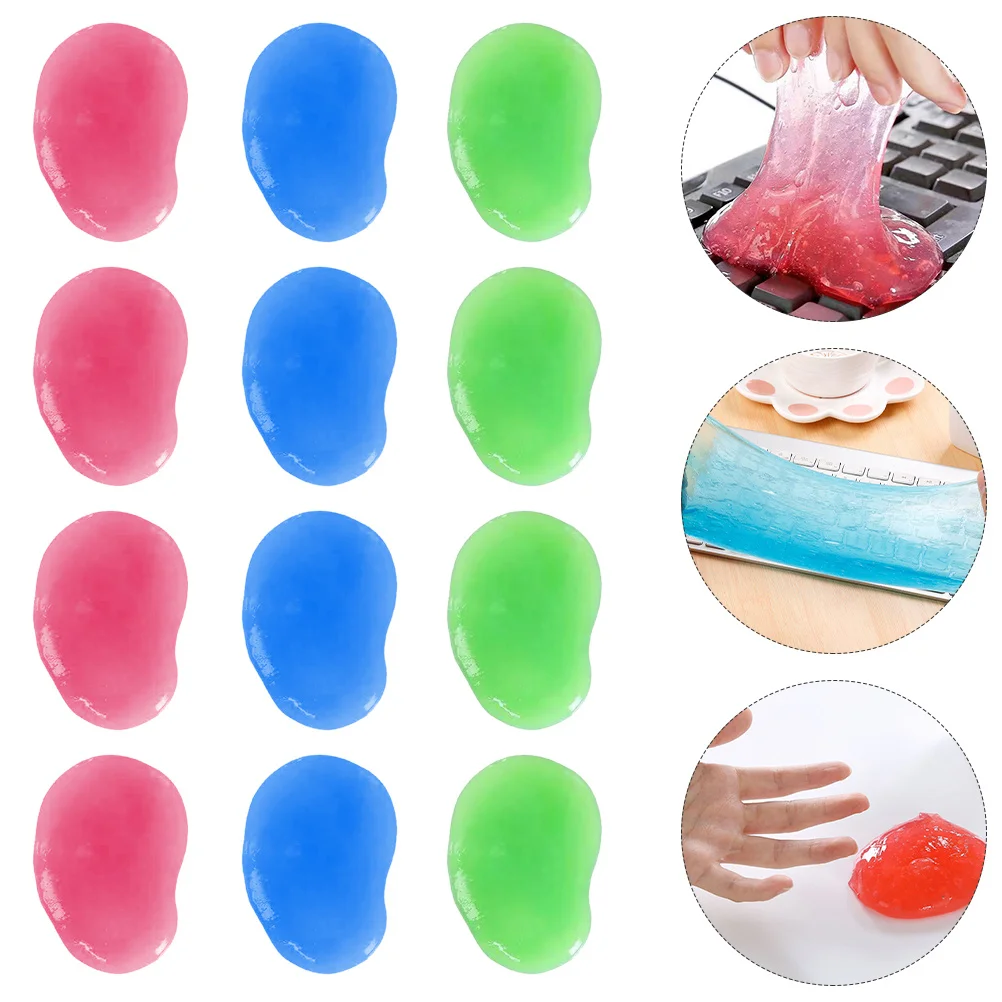 20Pcs Keyboard Cleaner Gel Non Toxic Reusable Cleaning Tool for Pc Car Detailing and Electronic Devices Compact Design