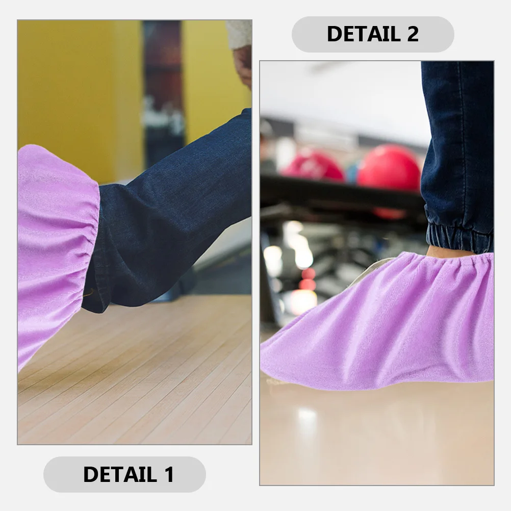 

3Pairs Durable Non-Slip Reusable Shoe Covers Stylish Use Bowling Equipment Adult Bowling Shoe Covers